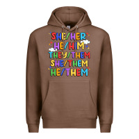 Chestnut pride pronouns Premium Hoodie - Artiststas