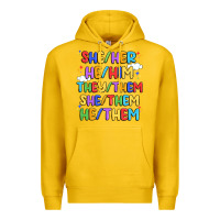 Lemon pride pronouns Premium Hoodie - Artiststas