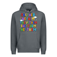 Rock pride pronouns Premium Hoodie - Artiststas