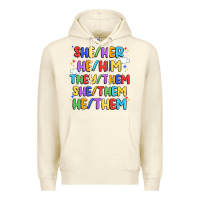 Sandshell pride pronouns Premium Hoodie - Artiststas