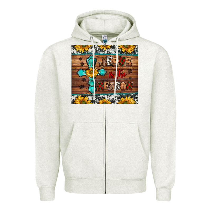 Jesus Is The Reason Christmas Zipper Hoodie by Jasminsmagicworld | Teevron