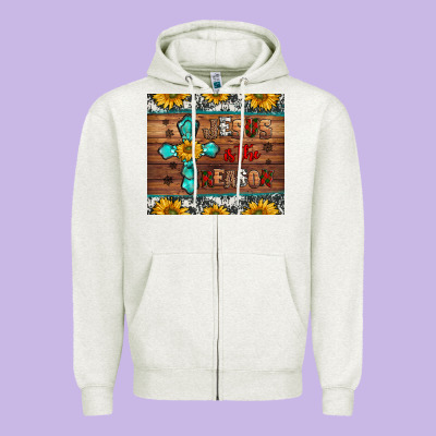 Jesus Is The Reason Christmas Zipper Hoodie Designed By Jasminsmagicworld