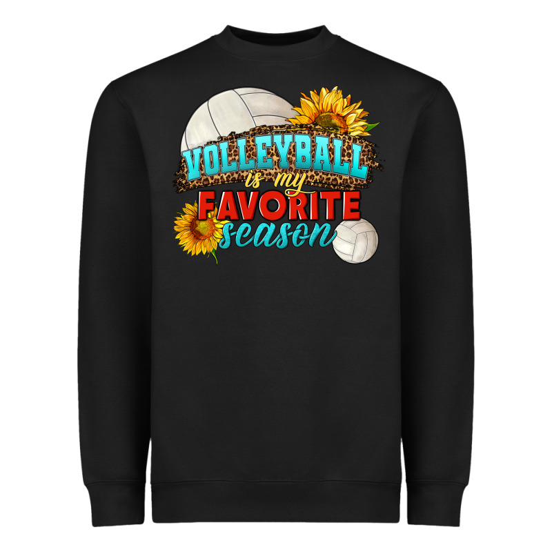 Volleyball Is My Favorite Season Heavyweight Sweatshirt by HRA Design Shop | Teevron