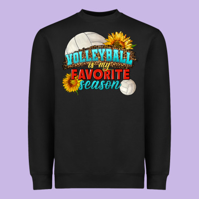 Volleyball Is My Favorite Season Heavyweight Sweatshirt Designed By Hra Design Shop