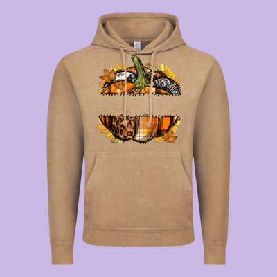 Personalized Fall Pumpkin Vintage Hoodie Designed By Texasbilliewilder