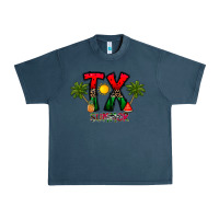 Midnight Navy texas summer Urban Heavy Tee - CowhideDigitalArt