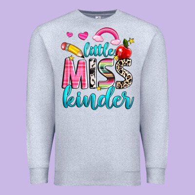 Little Miss Kinder Premium Sweatshirt Designed By Nancycooperartshop