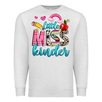 Oatmeal Heather little miss kinder Premium Sweatshirt - NancyCooperArtShop