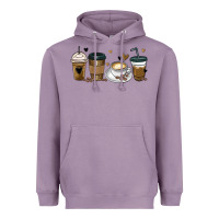 Lavender coffee latte coffee cups Heavyweight Hoodie - MaliasSmallBusiness
