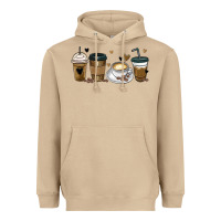 Mushroom coffee latte coffee cups Heavyweight Hoodie - MaliasSmallBusiness