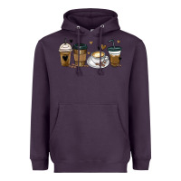 Plum coffee latte coffee cups Heavyweight Hoodie - MaliasSmallBusiness