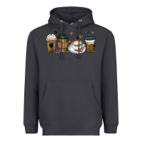 Smoke coffee latte coffee cups Heavyweight Hoodie - MaliasSmallBusiness