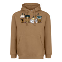 Toasted Coconut coffee latte coffee cups Heavyweight Hoodie - MaliasSmallBusiness