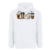 White coffee latte coffee cups Heavyweight Hoodie - MaliasSmallBusiness