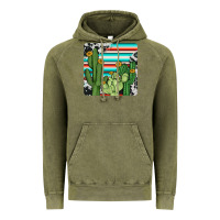 Vintage Olive cactus cowhide coaster Vintage Hoodie - JahusDesignShop