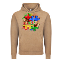 Vintage Coffee autism puzzle pieces Vintage Hoodie - Zillion Design Studio