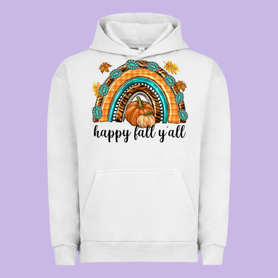 Happy Fall Y'all Urban Hoodie Designed By Texasbilliewilder