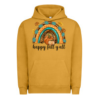 Pigment Peanut Butter Happy Fall Y'all Urban Hoodie - texasbilliewilder