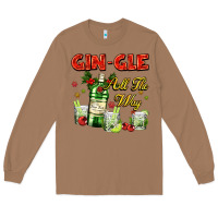 Toasted Coconut gin`gle all the way with bottle and cocktails Long Sleeve Tee - AdoDesignShop