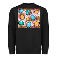 Black Easter eggs cowhide leopard tumbler Easter Day Heavyweight Sweatshirt - Neo Western