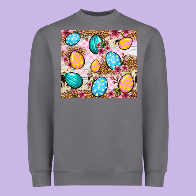 Easter Eggs Cowhide Leopard Tumbler Easter Day Heavyweight Sweatshirt Designed By Neo Western
