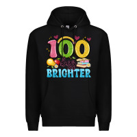Black 100 days brighter Premium Hoodie - Artiststas