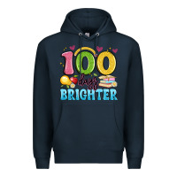 Navy 100 days brighter Premium Hoodie - Artiststas