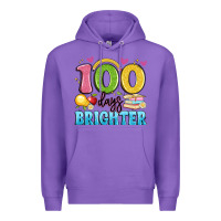 Purple 100 days brighter Premium Hoodie - Artiststas