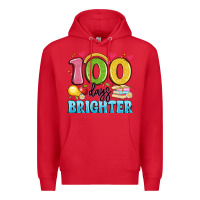 Red 100 days brighter Premium Hoodie - Artiststas