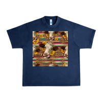Navy western hereford cattle seamless pattern Urban Heavy Tee - HRA Design Shop