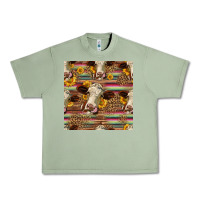 Oil Green western hereford cattle seamless pattern Urban Heavy Tee - HRA Design Shop