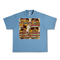 Pebble Blue western hereford cattle seamless pattern Urban Heavy Tee - HRA Design Shop