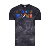 Cloud Black american mama thunderbolt Vintage Tee - HRA Design Shop
