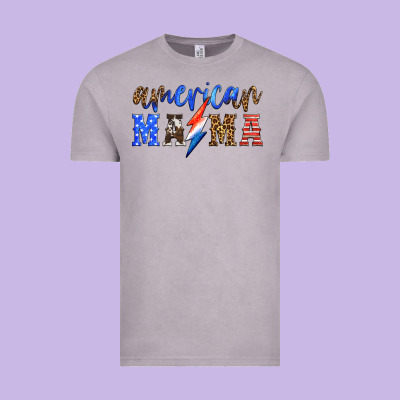 American Mama Thunderbolt Vintage Tee Designed By Hra Design Shop