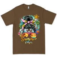 Cacao summer vibes messy bun Premium Tee - BarkalooDesign