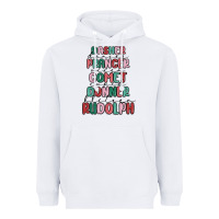 White dasher dancer prancer vixer comet cupid donner bli Heavyweight Hoodie - MaliasSmallBusiness
