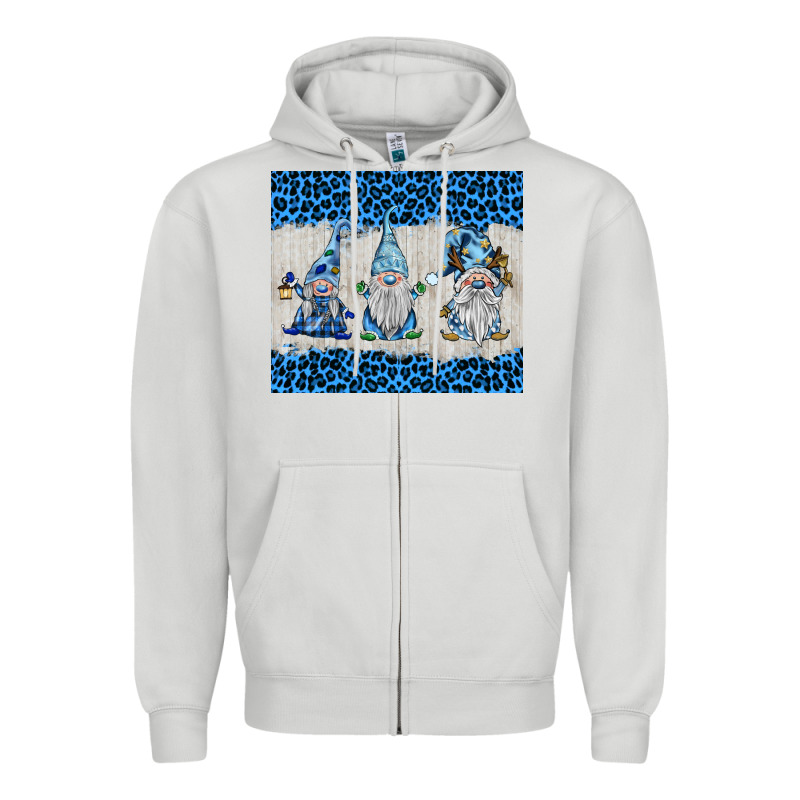 Snowy Christmas Gnomes Zipper Hoodie by BarkalooDesign | Teevron