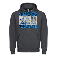 Smoke snowy christmas gnomes Zipper Hoodie - BarkalooDesign