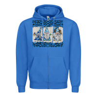 True Royal snowy christmas gnomes Zipper Hoodie - BarkalooDesign