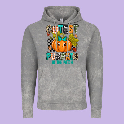 Cutest Pumpkin In The Patch Vintage Hoodie Designed By Texasbilliewilder