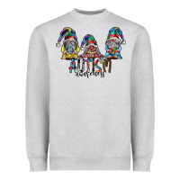Heather Grey autism awareness Heavyweight Sweatshirt - SublimationCraftShop