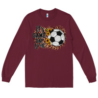 Burgundy it's game day y'all soccer Long Sleeve Tee - JahusDesignShop