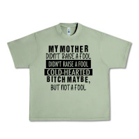 Oil Green my mother black Urban Heavy Tee - RacoonDesign