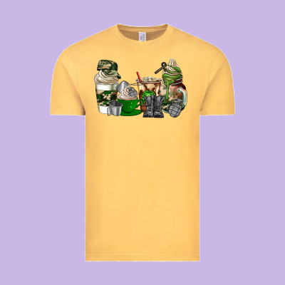 Veteran Coffee Cups Vintage Tee Designed By Adodesignshop