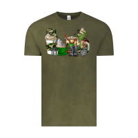 Vintage Olive veteran coffee cups Vintage Tee - AdoDesignShop