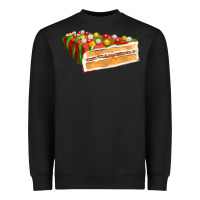 Black red christmas cake fa element 1 Heavyweight Sweatshirt - FaDigitalArtStudio