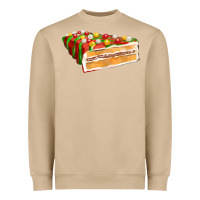 Mushroom red christmas cake fa element 1 Heavyweight Sweatshirt - FaDigitalArtStudio