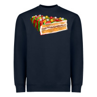 Navy red christmas cake fa element 1 Heavyweight Sweatshirt - FaDigitalArtStudio