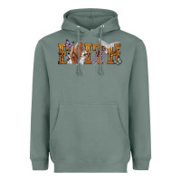 Faith With Praying Hands Heavyweight Hoodie | Teevron