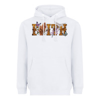 White faith with praying hands Heavyweight Hoodie - NancyCooperArtShop